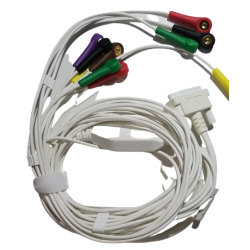 Câble Patient IEC 10 Brins, 4mm Snap pour ECG Cardioline