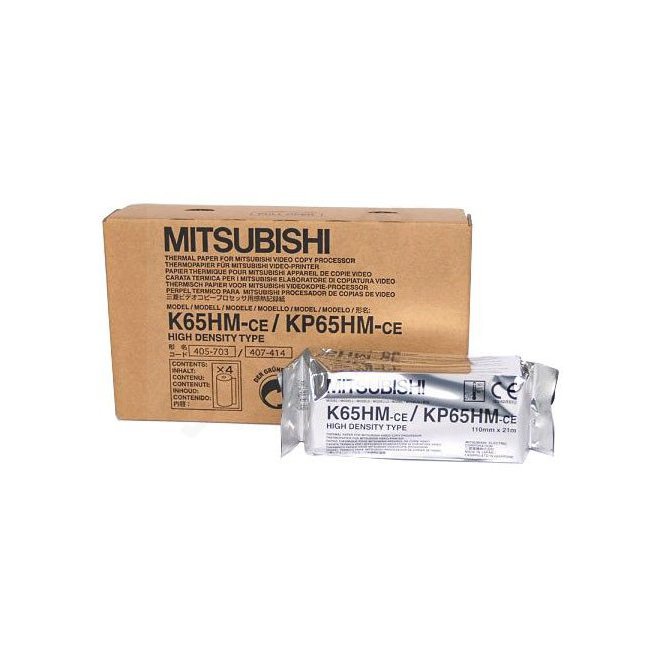 Carta originale per videostampante Mitsubishi K65HM / KP65HM (4 rotoli)