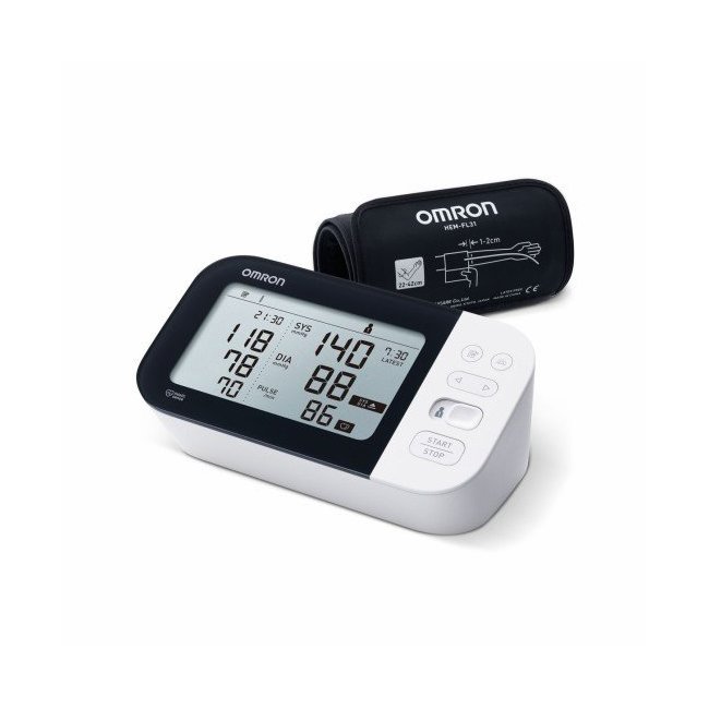 Omron M7 Intelli IT AFIB ha collegato il misuratore elettronico della pressione sanguigna al braccio Omron