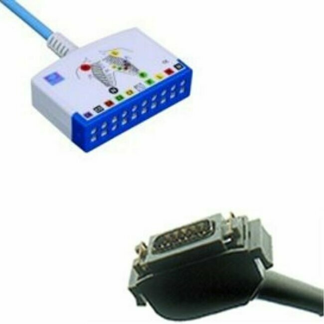 Cavo base 10 vie compatibile con ECG Lexor di Cardiolex