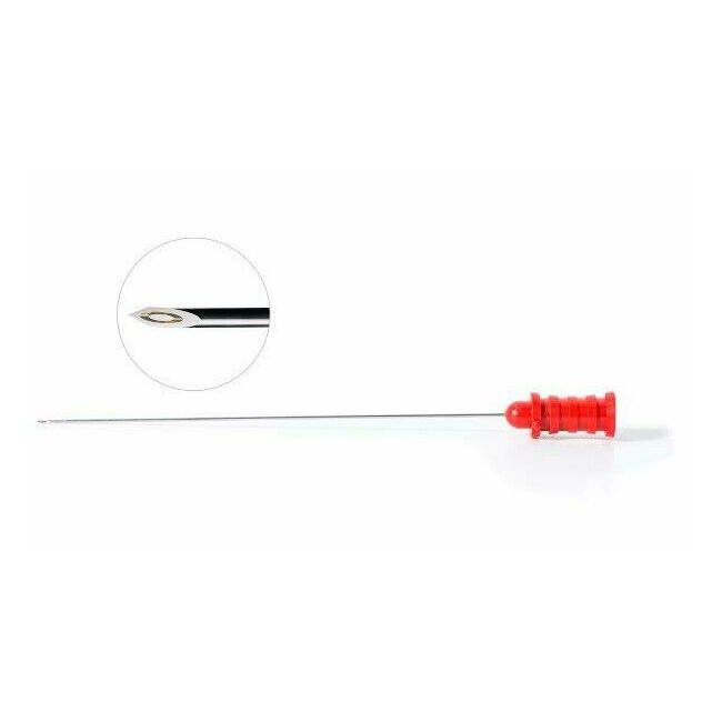 Elettrodo ad ago concentrico Ambu Neuroline - 75 mm x 0,65 mm (rosso)